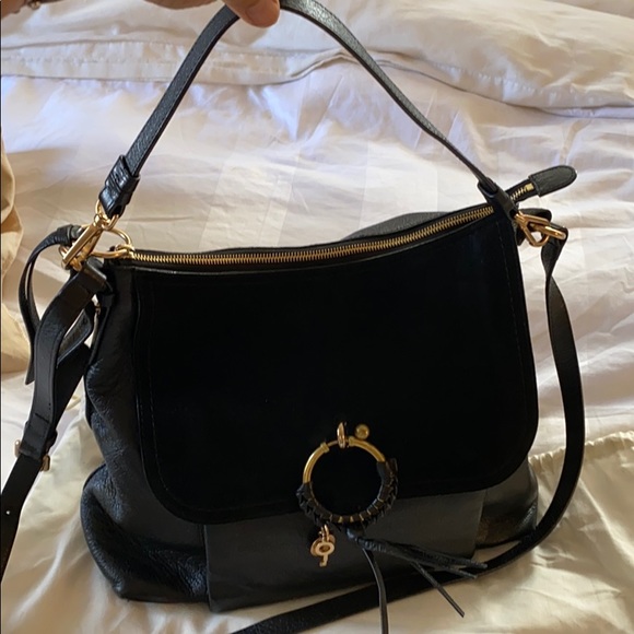 See by Chloe black calf leather tote/shoulder bag - Picture 2 of 10